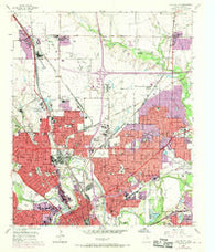 Haltom City Texas Historical topographic map, 1:24000 scale, 7.5 X 7.5 Minute, Year 1955