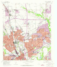 Haltom City Texas Historical topographic map, 1:24000 scale, 7.5 X 7.5 Minute, Year 1955