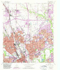 Haltom City Texas Historical topographic map, 1:24000 scale, 7.5 X 7.5 Minute, Year 1955