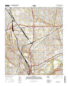 Haltom City Texas Current topographic map, 1:24000 scale, 7.5 X 7.5 Minute, Year 2016