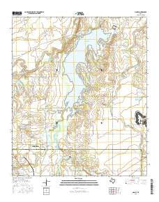 Hamby Texas Current topographic map, 1:24000 scale, 7.5 X 7.5 Minute, Year 2016