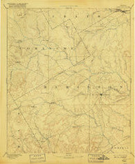 Hamilton Texas Historical topographic map, 1:125000 scale, 30 X 30 Minute, Year 1894