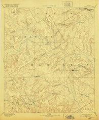 Hamilton Texas Historical topographic map, 1:125000 scale, 30 X 30 Minute, Year 1894