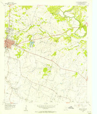 Hamilton East Texas Historical topographic map, 1:24000 scale, 7.5 X 7.5 Minute, Year 1956