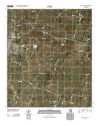 Hamilton East Texas Historical topographic map, 1:24000 scale, 7.5 X 7.5 Minute, Year 2010