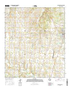 Hamilton West Texas Current topographic map, 1:24000 scale, 7.5 X 7.5 Minute, Year 2016