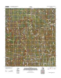 Hammetts Crossing Texas Historical topographic map, 1:24000 scale, 7.5 X 7.5 Minute, Year 2012