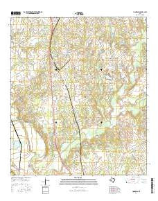 Hammond Texas Current topographic map, 1:24000 scale, 7.5 X 7.5 Minute, Year 2016