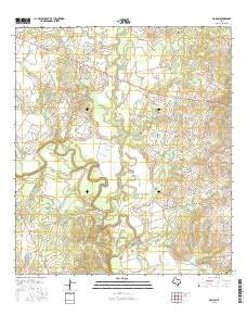 Hamon Texas Current topographic map, 1:24000 scale, 7.5 X 7.5 Minute, Year 2016