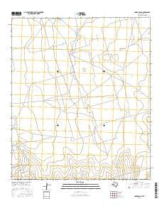 Hanks Ranch Texas Current topographic map, 1:24000 scale, 7.5 X 7.5 Minute, Year 2016
