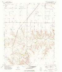 Hannas Draw East Texas Historical topographic map, 1:24000 scale, 7.5 X 7.5 Minute, Year 1974