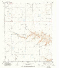 Hannas Draw West Texas Historical topographic map, 1:24000 scale, 7.5 X 7.5 Minute, Year 1974