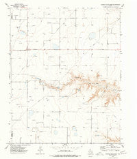 Hannas Draw West Texas Historical topographic map, 1:24000 scale, 7.5 X 7.5 Minute, Year 1974