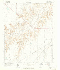 Hansford Texas Historical topographic map, 1:24000 scale, 7.5 X 7.5 Minute, Year 1962