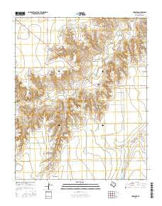 Hansford Texas Current topographic map, 1:24000 scale, 7.5 X 7.5 Minute, Year 2016