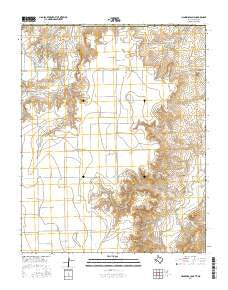 Hansford Camp Texas Current topographic map, 1:24000 scale, 7.5 X 7.5 Minute, Year 2016