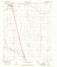 Happy Texas Historical topographic map, 1:24000 scale, 7.5 X 7.5 Minute, Year 1965