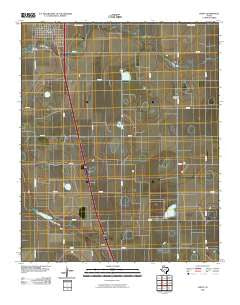 Happy Texas Historical topographic map, 1:24000 scale, 7.5 X 7.5 Minute, Year 2010