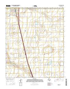 Happy Texas Current topographic map, 1:24000 scale, 7.5 X 7.5 Minute, Year 2016