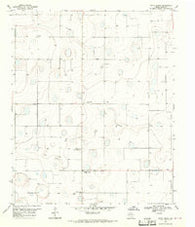 Happy Union Texas Historical topographic map, 1:24000 scale, 7.5 X 7.5 Minute, Year 1968