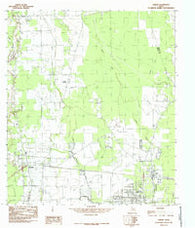 Hardin Texas Historical topographic map, 1:24000 scale, 7.5 X 7.5 Minute, Year 1984