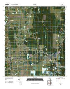 Hardin Texas Historical topographic map, 1:24000 scale, 7.5 X 7.5 Minute, Year 2010