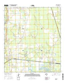 Hardin Texas Current topographic map, 1:24000 scale, 7.5 X 7.5 Minute, Year 2016
