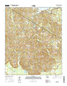 Harleton Texas Current topographic map, 1:24000 scale, 7.5 X 7.5 Minute, Year 2016