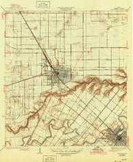 Harlingen Texas Historical topographic map, 1:31680 scale, 7.5 X 7.5 Minute, Year 1932