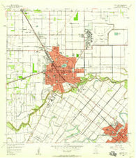 Harlingen Texas Historical topographic map, 1:24000 scale, 7.5 X 7.5 Minute, Year 1956