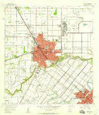 Harlingen Texas Historical topographic map, 1:24000 scale, 7.5 X 7.5 Minute, Year 1956