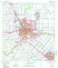 Harlingen Texas Historical topographic map, 1:24000 scale, 7.5 X 7.5 Minute, Year 1956