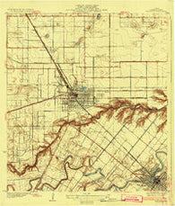 Harlingen Texas Historical topographic map, 1:31680 scale, 7.5 X 7.5 Minute, Year 1932