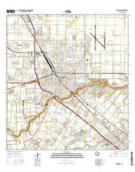 Harlingen Texas Current topographic map, 1:24000 scale, 7.5 X 7.5 Minute, Year 2016