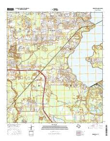 Harmaston Texas Current topographic map, 1:24000 scale, 7.5 X 7.5 Minute, Year 2016
