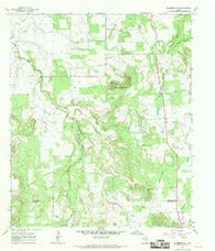 Harpersville Texas Historical topographic map, 1:24000 scale, 7.5 X 7.5 Minute, Year 1967