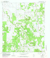 Harpersville Texas Historical topographic map, 1:24000 scale, 7.5 X 7.5 Minute, Year 1967