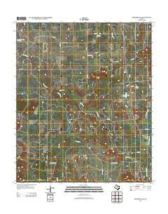 Harpersville Texas Historical topographic map, 1:24000 scale, 7.5 X 7.5 Minute, Year 2012