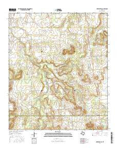Harpersville Texas Current topographic map, 1:24000 scale, 7.5 X 7.5 Minute, Year 2016