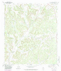 Harrell Canyon Texas Historical topographic map, 1:24000 scale, 7.5 X 7.5 Minute, Year 1970