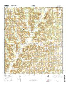 Harrell Canyon Texas Current topographic map, 1:24000 scale, 7.5 X 7.5 Minute, Year 2016