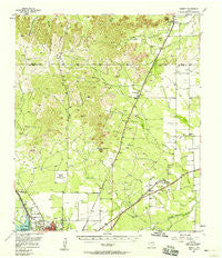 Harriet Texas Historical topographic map, 1:62500 scale, 15 X 15 Minute, Year 1957