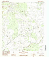 Harriet Texas Historical topographic map, 1:24000 scale, 7.5 X 7.5 Minute, Year 1984