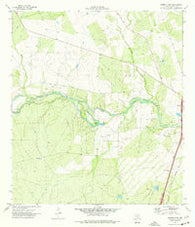 Harris Lake Texas Historical topographic map, 1:24000 scale, 7.5 X 7.5 Minute, Year 1974