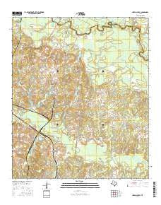 Harris Chapel Texas Current topographic map, 1:24000 scale, 7.5 X 7.5 Minute, Year 2016