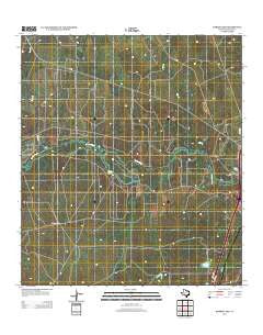 Harris Lake Texas Historical topographic map, 1:24000 scale, 7.5 X 7.5 Minute, Year 2013