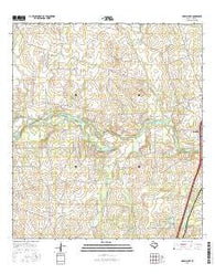 Harris Lake Texas Current topographic map, 1:24000 scale, 7.5 X 7.5 Minute, Year 2016