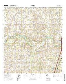 Harris Lake Texas Current topographic map, 1:24000 scale, 7.5 X 7.5 Minute, Year 2016