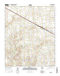 Harrold Texas Current topographic map, 1:24000 scale, 7.5 X 7.5 Minute, Year 2016