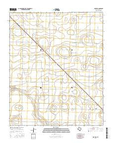 Hart NW Texas Current topographic map, 1:24000 scale, 7.5 X 7.5 Minute, Year 2016